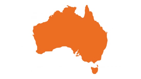 map of australia