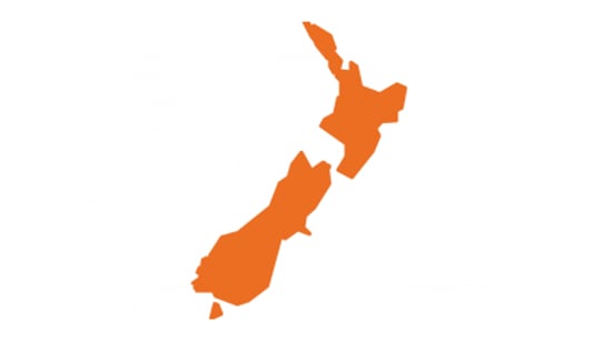 map of newzealand