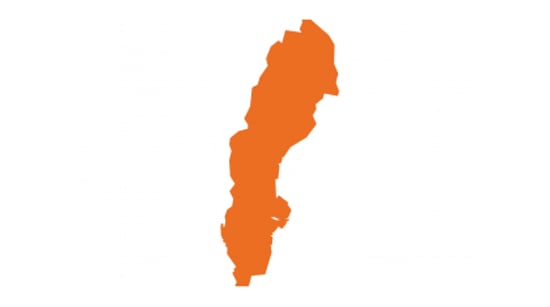 map of sweden